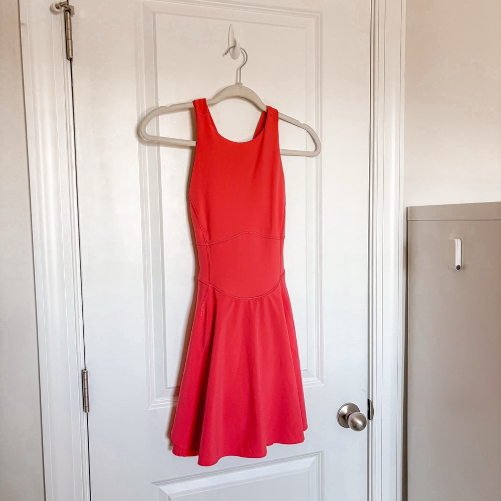 Lululemon Court Crush Tennis Dress Pale Raspberry - Picture 2 of 7